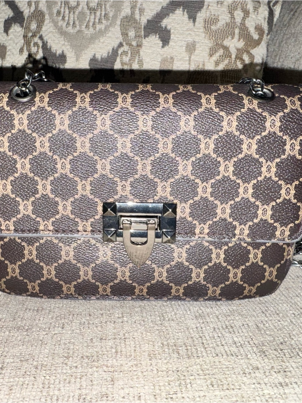 SHEIN Brown Chain Shoulder Bag